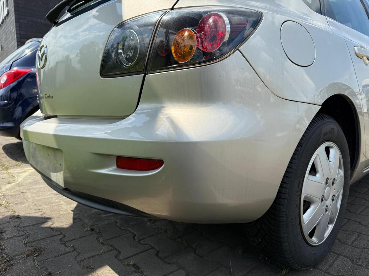 Mazda 3 BK Stoßstange Stoßfänger hinten 24E Sparkling Silver BJ05